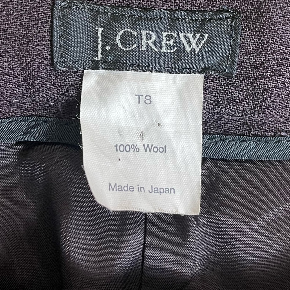J. Crew 100% wool trousers woman’s size T 8 - Picture 10 of 16